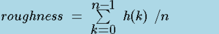RoughnessS Formula